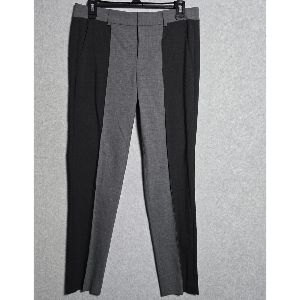 Vince Womens Size 4 Wool Blend Two Tone Trousers Preppy Academia Dress Pants New